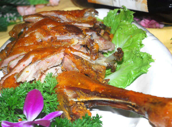 壶关碳火烤羊腿技术